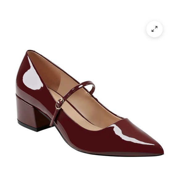 Marc Fisher LTD Luccie mary jane pumps. Burgundy Block Heels Size 7M NWOT (V-1 ) - Picture 1 of 14